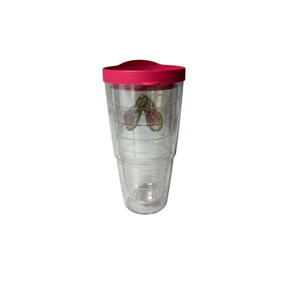 Tervis 24oz Tumbler Flip Flops Insulated Cup Red Lid Travel Mug Made in USA - Picture 7 of 10